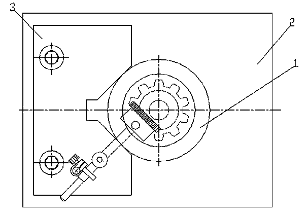 Automobile differential planet bevel gear spherical surface height detection gauge