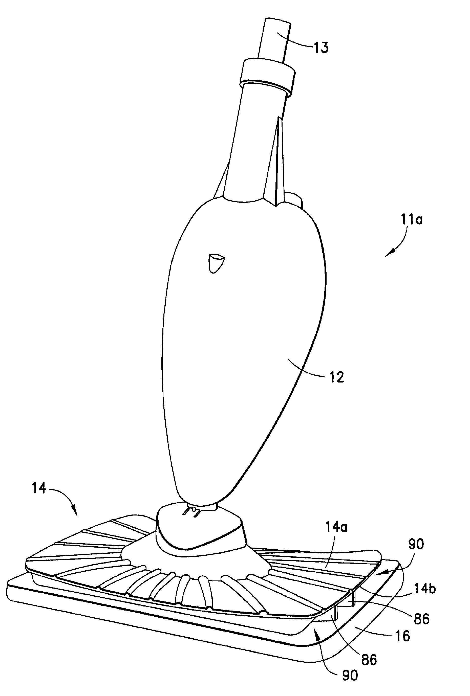 Fabric pad for a steam mop