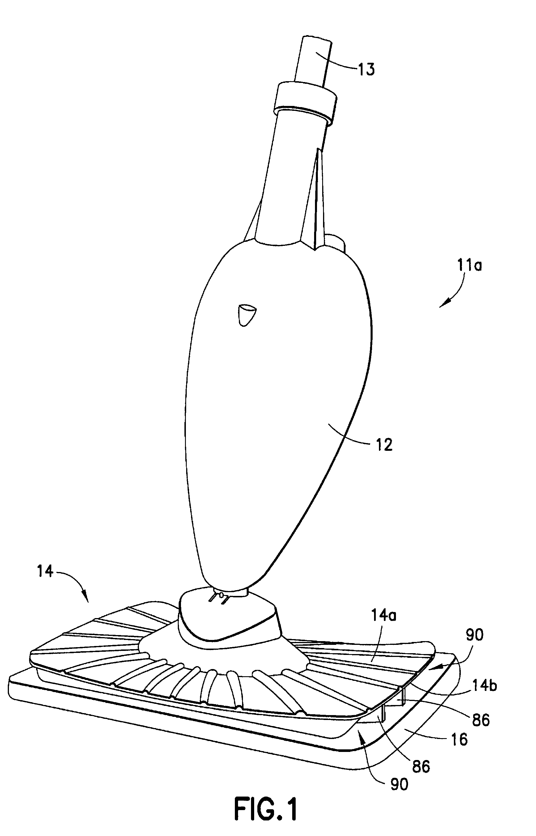 Fabric pad for a steam mop