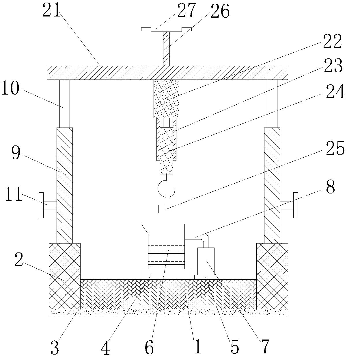 Buoyancy experiment device used for physics teaching