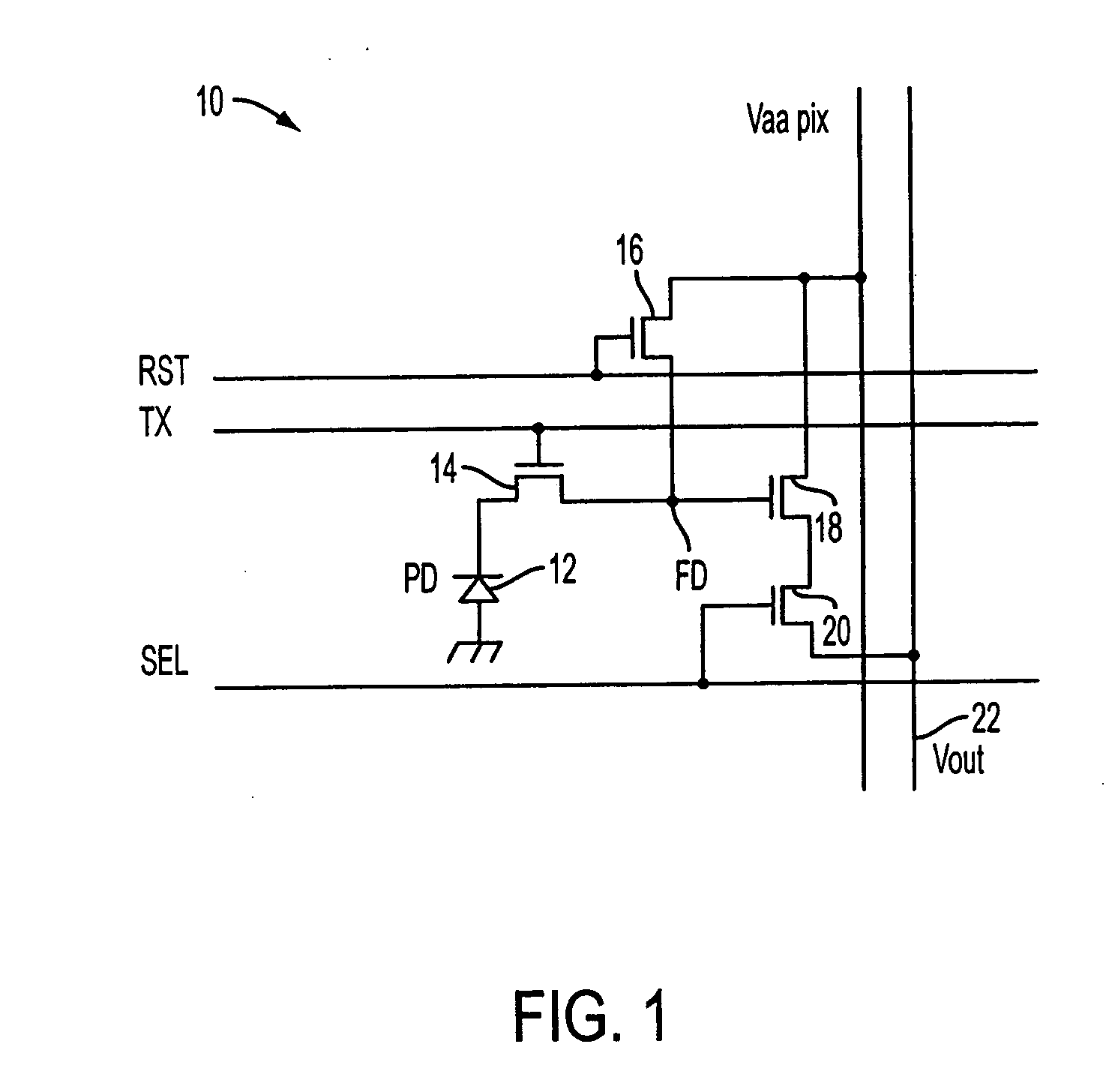 High dynamic range imaging device using multiple pixel cells