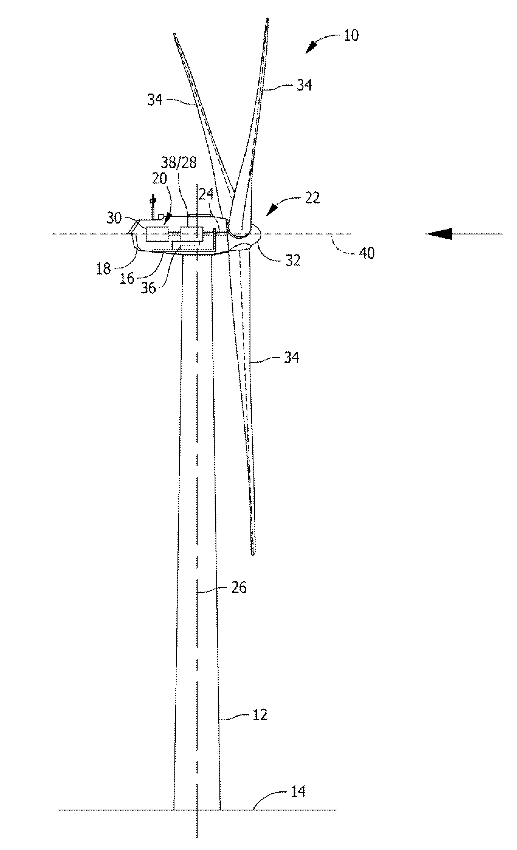 Positioning system for use in wind turbines and methods of positioning a drive train component