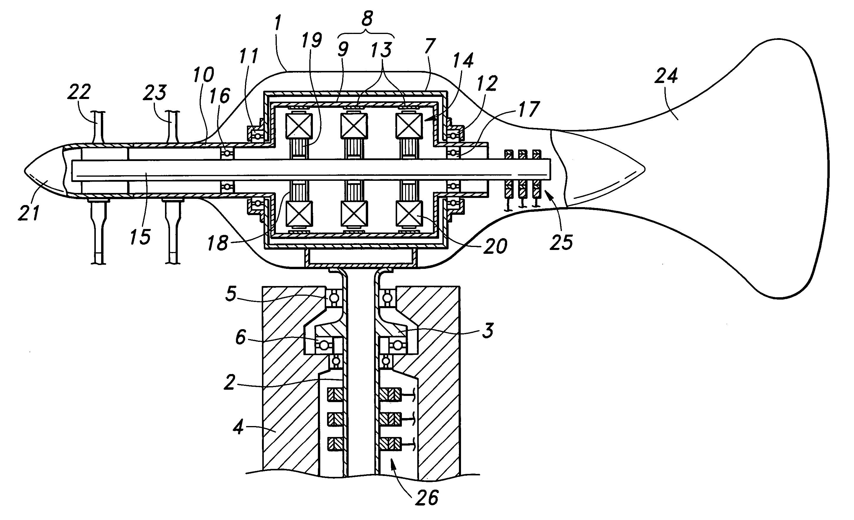 Wind power generating system