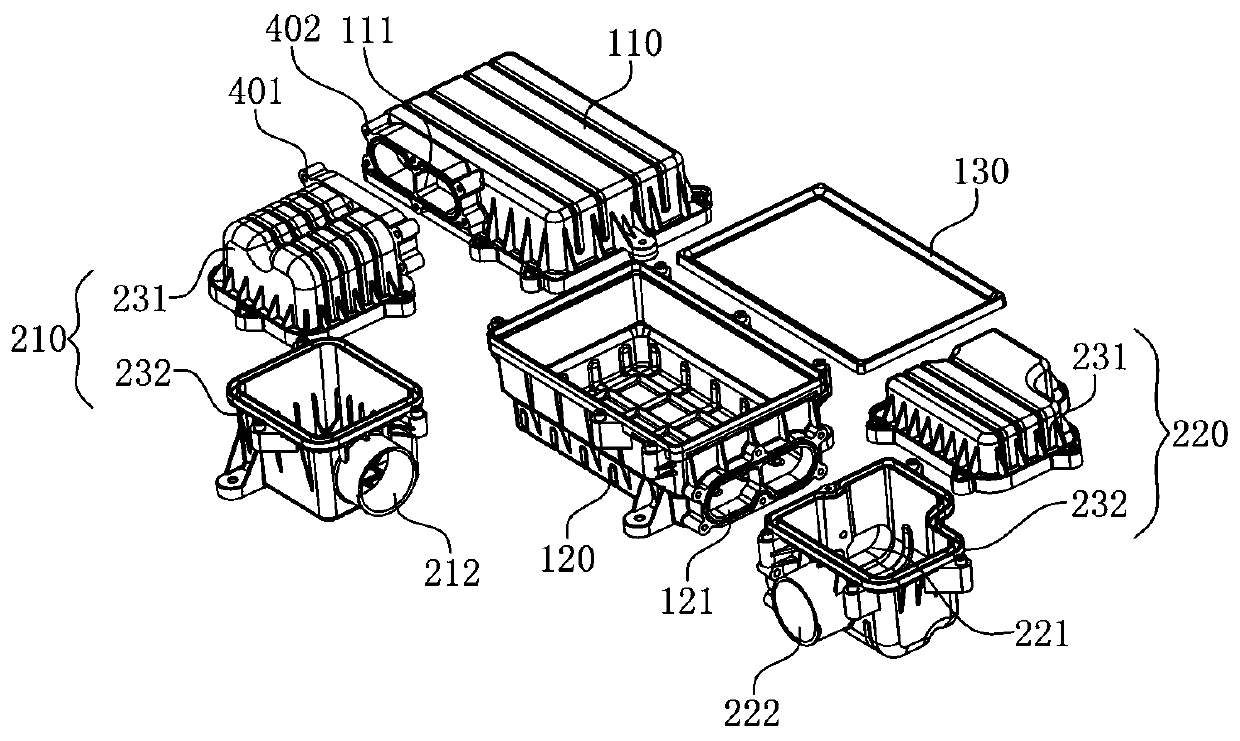 Integrated type car air filter system