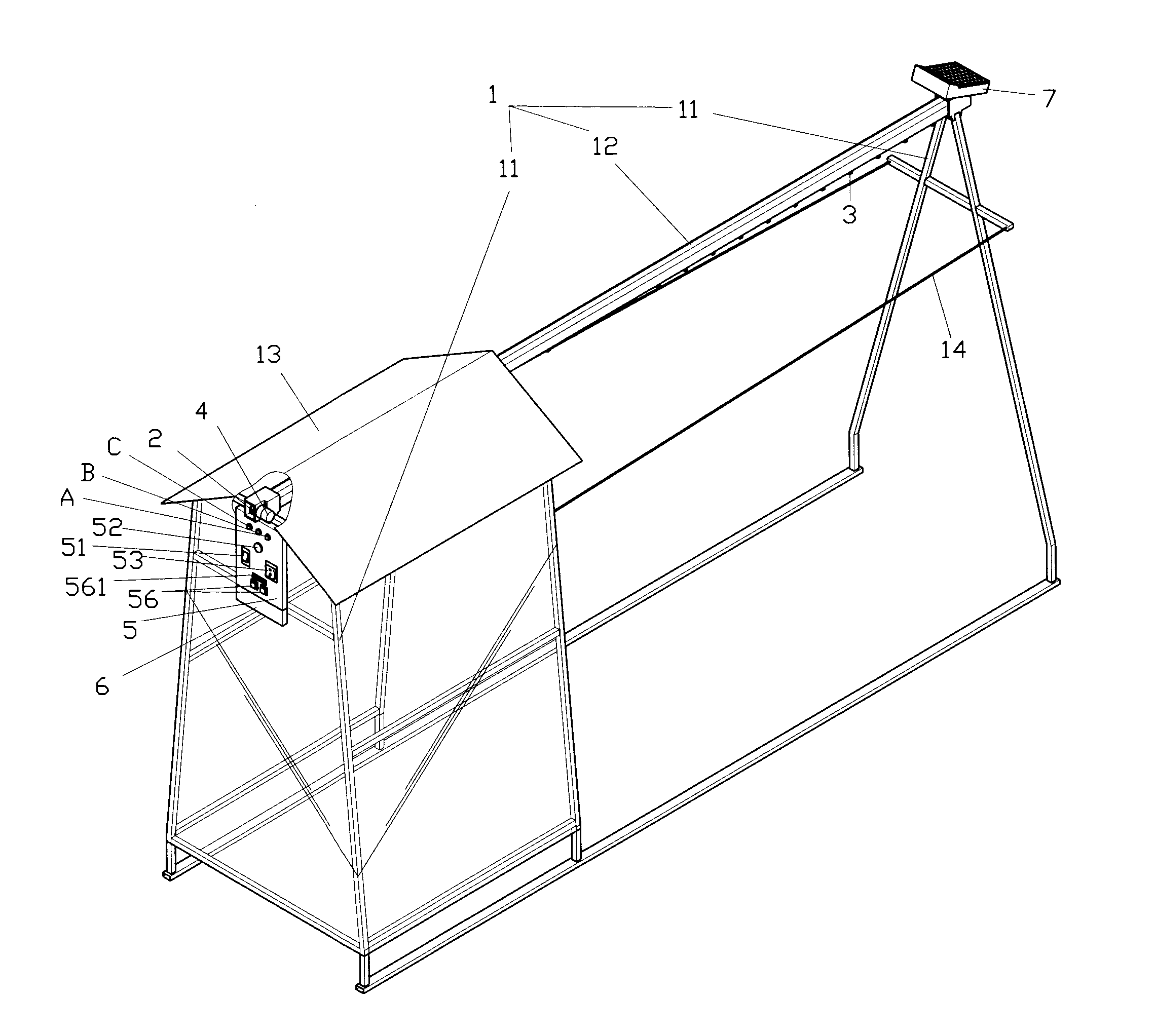 Collapsible clothes hanger structure