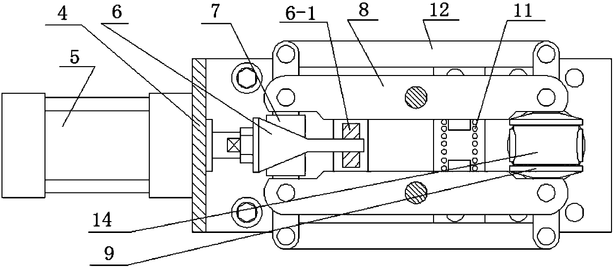 A ring seat automatic positioning welding device