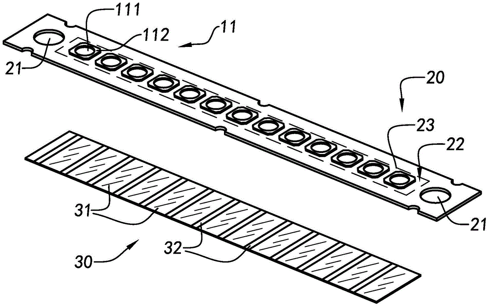 Auxiliary material used for attaching modules, and molding method and attaching method thereof