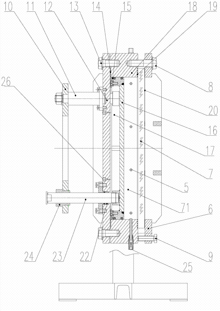 Two-dimensional rational extrusion oil gas transporting poly-graphic physical simulation device