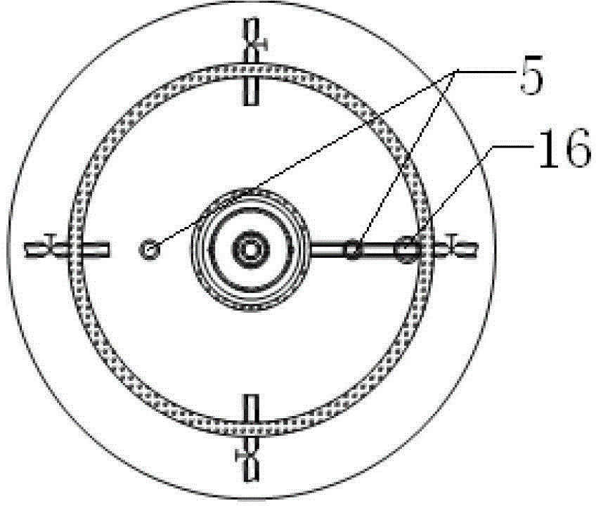 Bidirectional flow internal circulation type PS advanced oxidation reactor and sewage treatment method