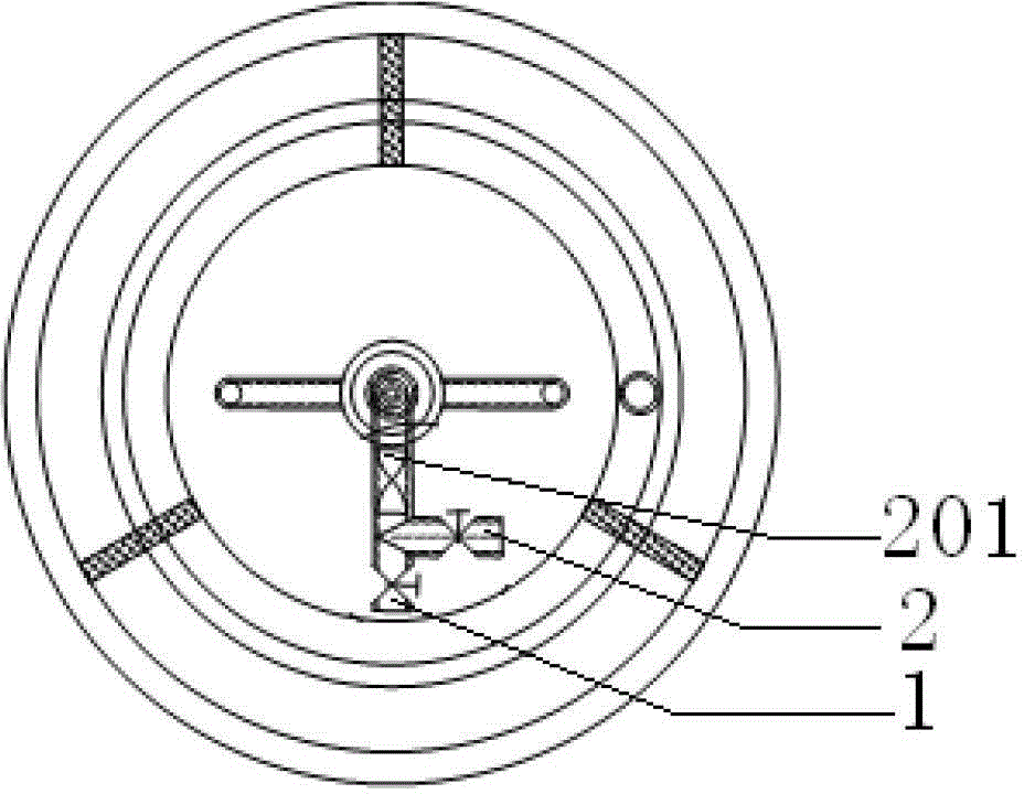 Bidirectional flow internal circulation type PS advanced oxidation reactor and sewage treatment method