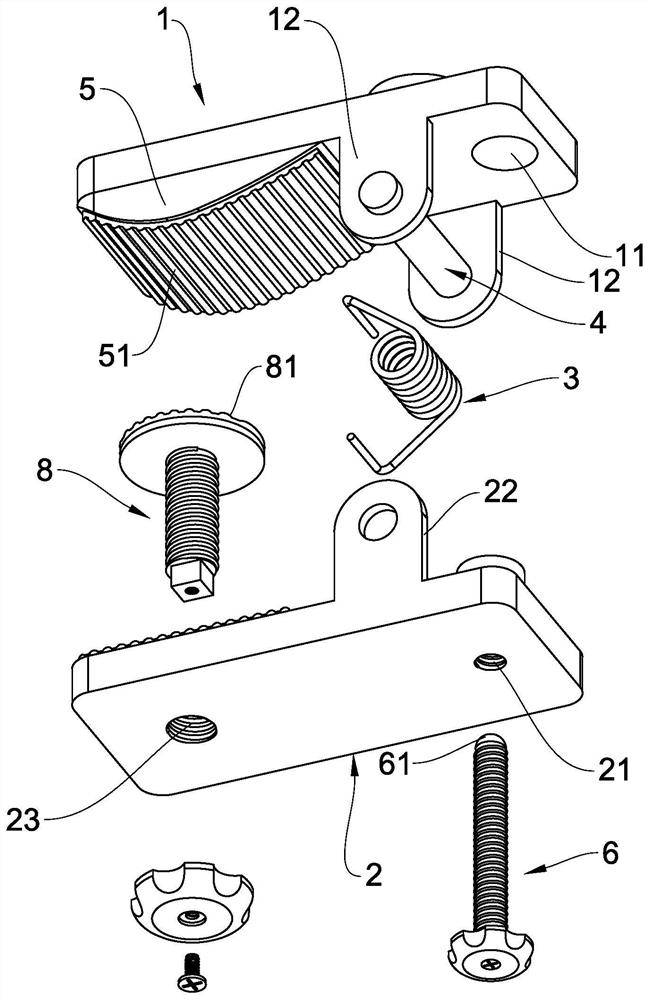 Firmly-clamping lever-type clamping device