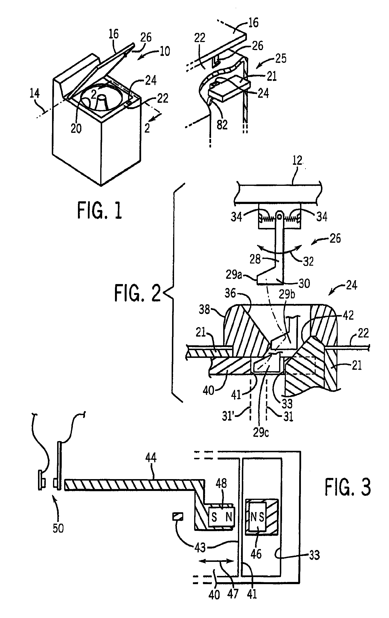 Lid lock with magnetic Anti-tamper feature