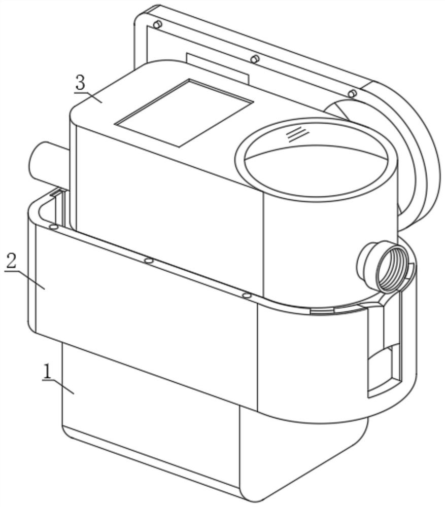 Intelligent water meter with winter anti-freezing structure and method thereof