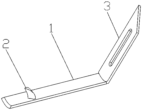 Single cutting-edge cutting knife exclusively used for tendon sheath