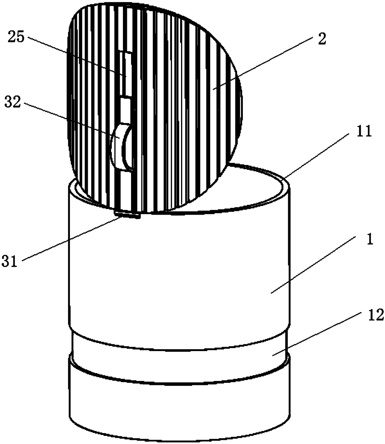 Chain armor type flap valve