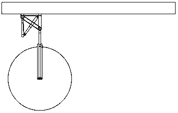 Hanging type folding wardrobe