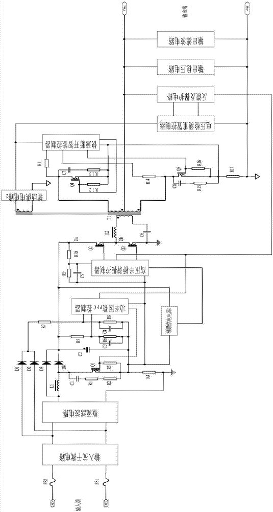 Integrated power factor correction (PFC) high-voltage half-bridge resonant and synchronous rectification AC/DC power module