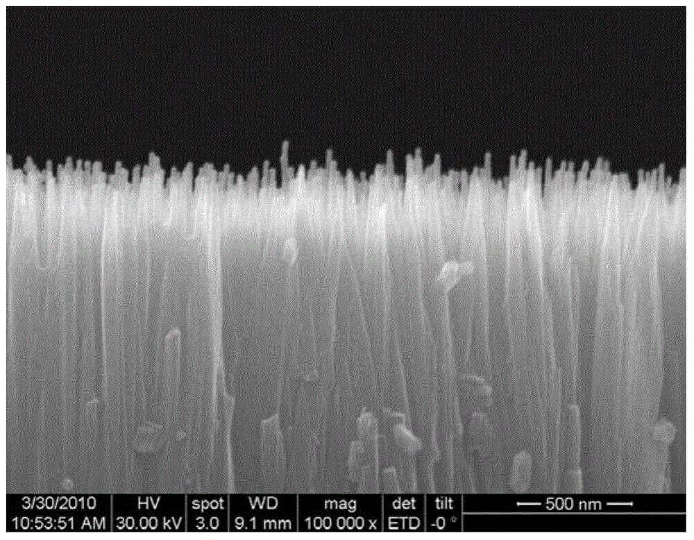 Hot water non-stick surface structure and preparation method thereof