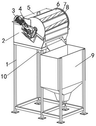 Particulate matter screening device used for salt manufacturing equipment and screening method of particulate matter screening device