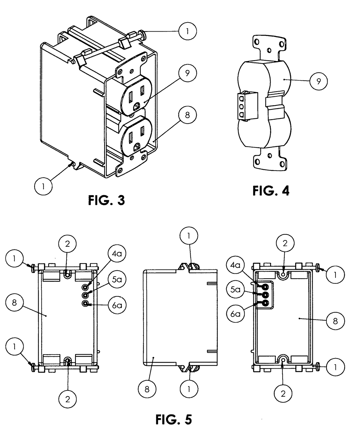 Electrical box, electrical switch and electrical plug-in mechanism