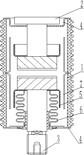 Vacuum arc-extinguishing chamber with closing self-hold function