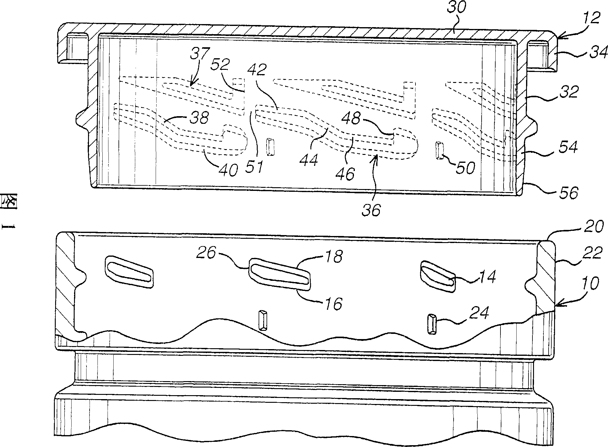 Container closure assembly with internal neck thread