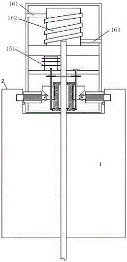 A water conservancy gate device which is cooled by water and can be automatically locked and its application method