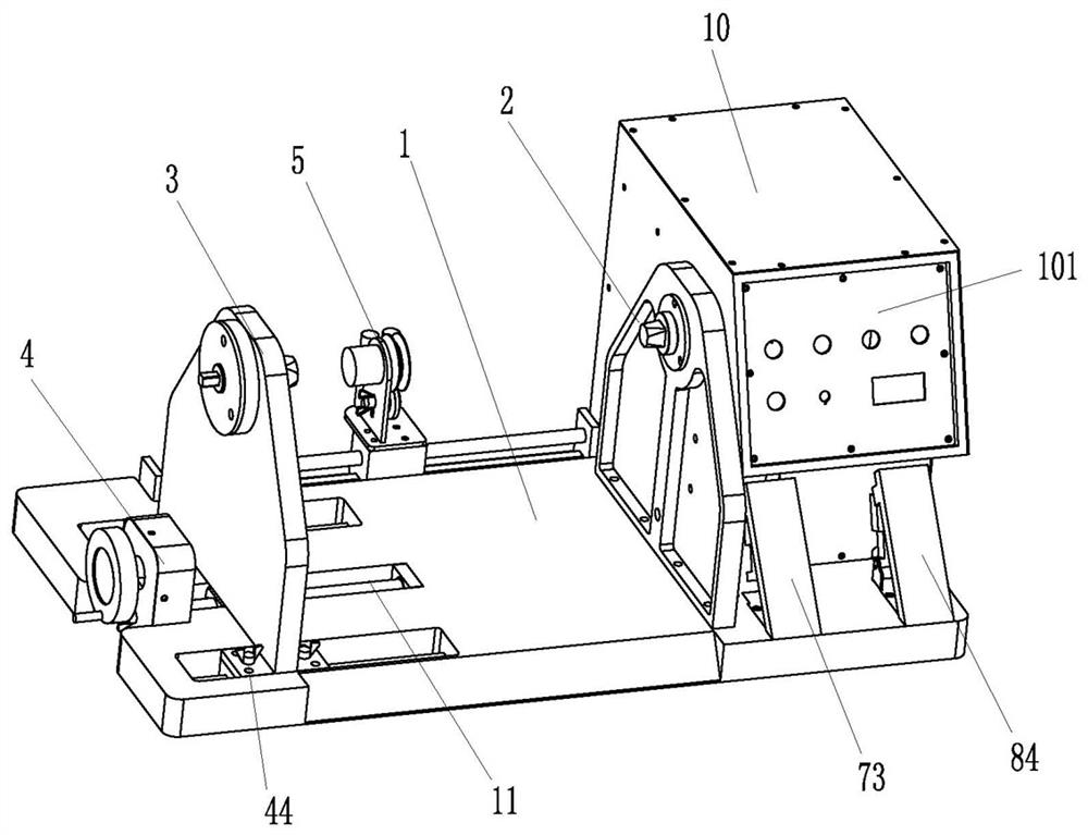 Portable special optical cable electric take-up and pay-off table