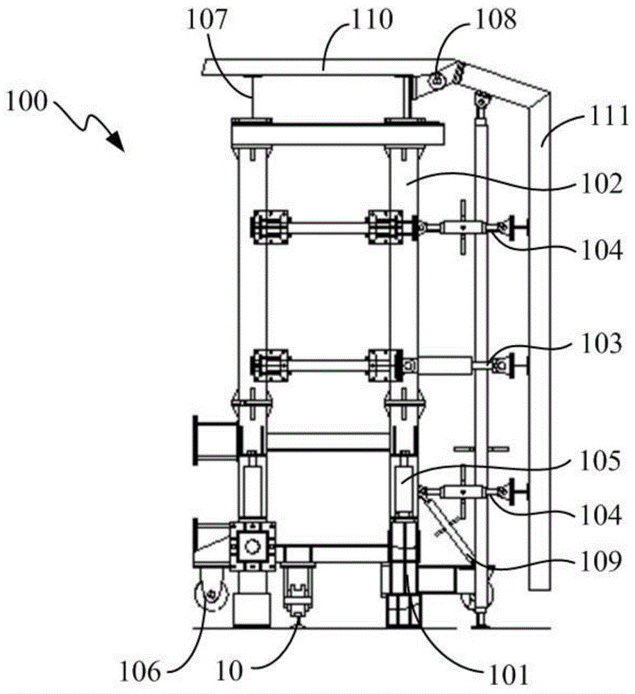 Split integrated underground passage steel formwork trolley and its construction method