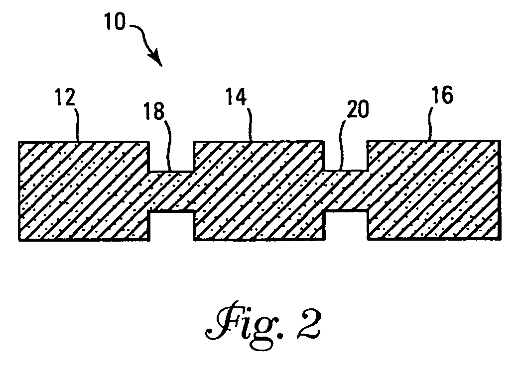 Reheatable batter product having structure to facilitate separation