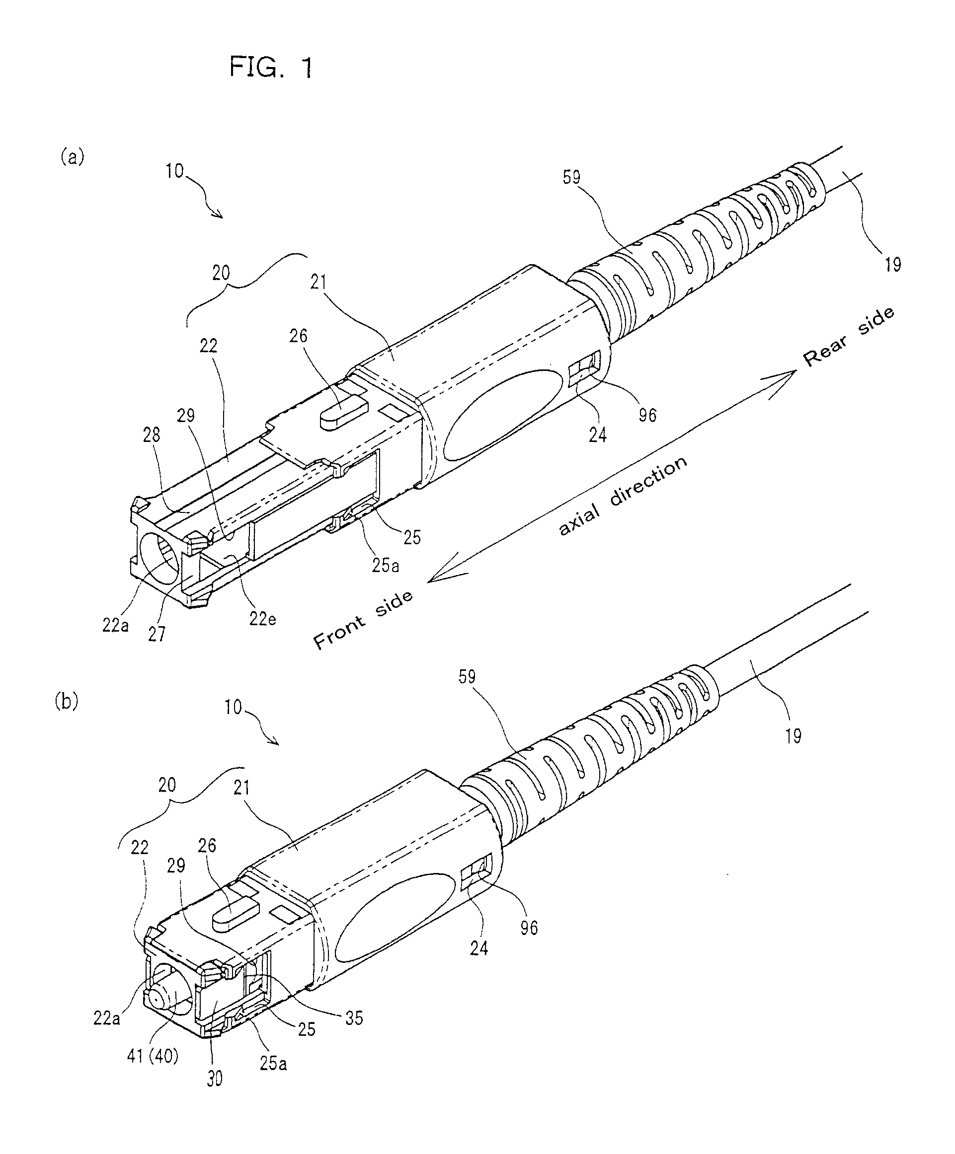 Optical connector plug