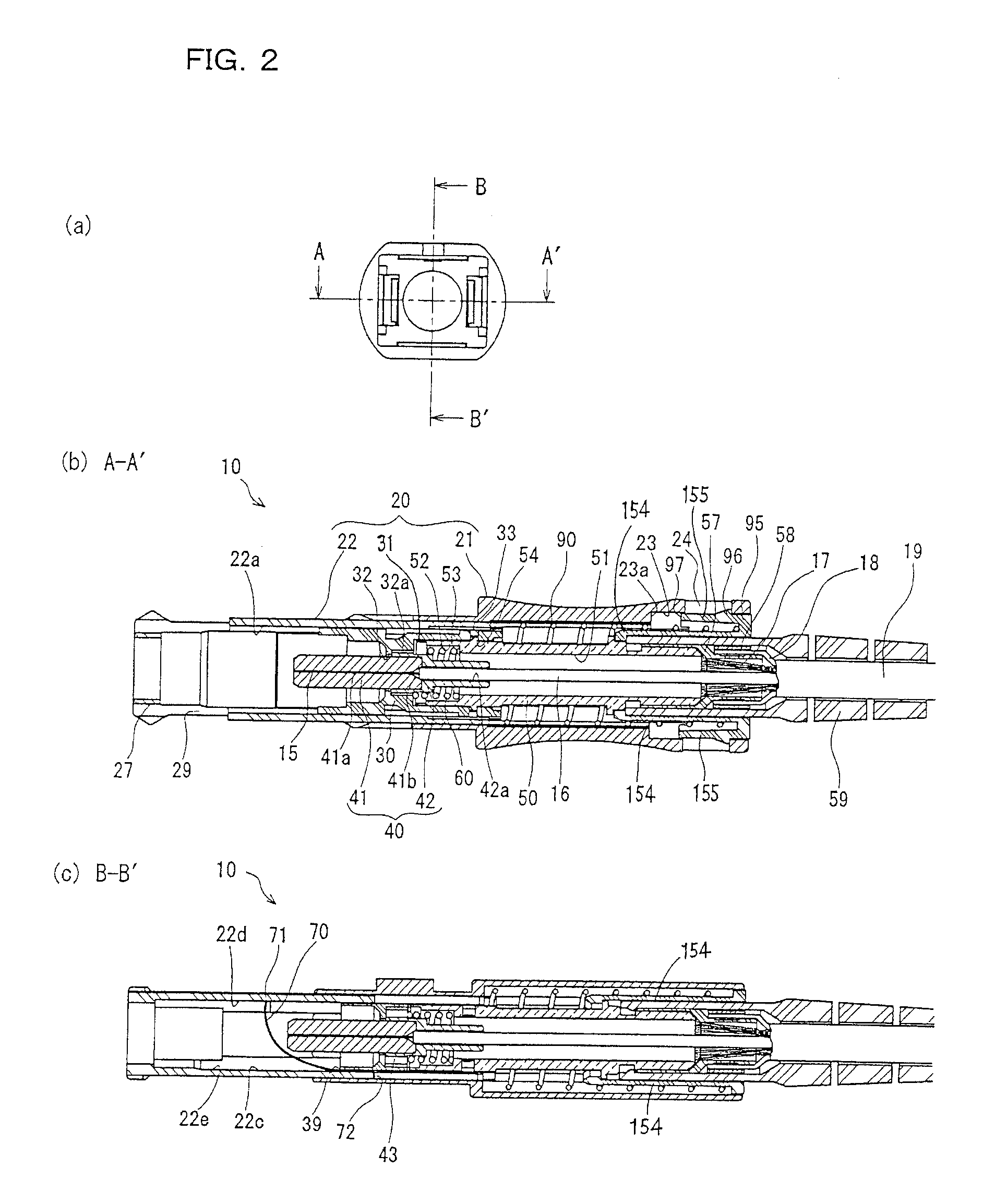 Optical connector plug