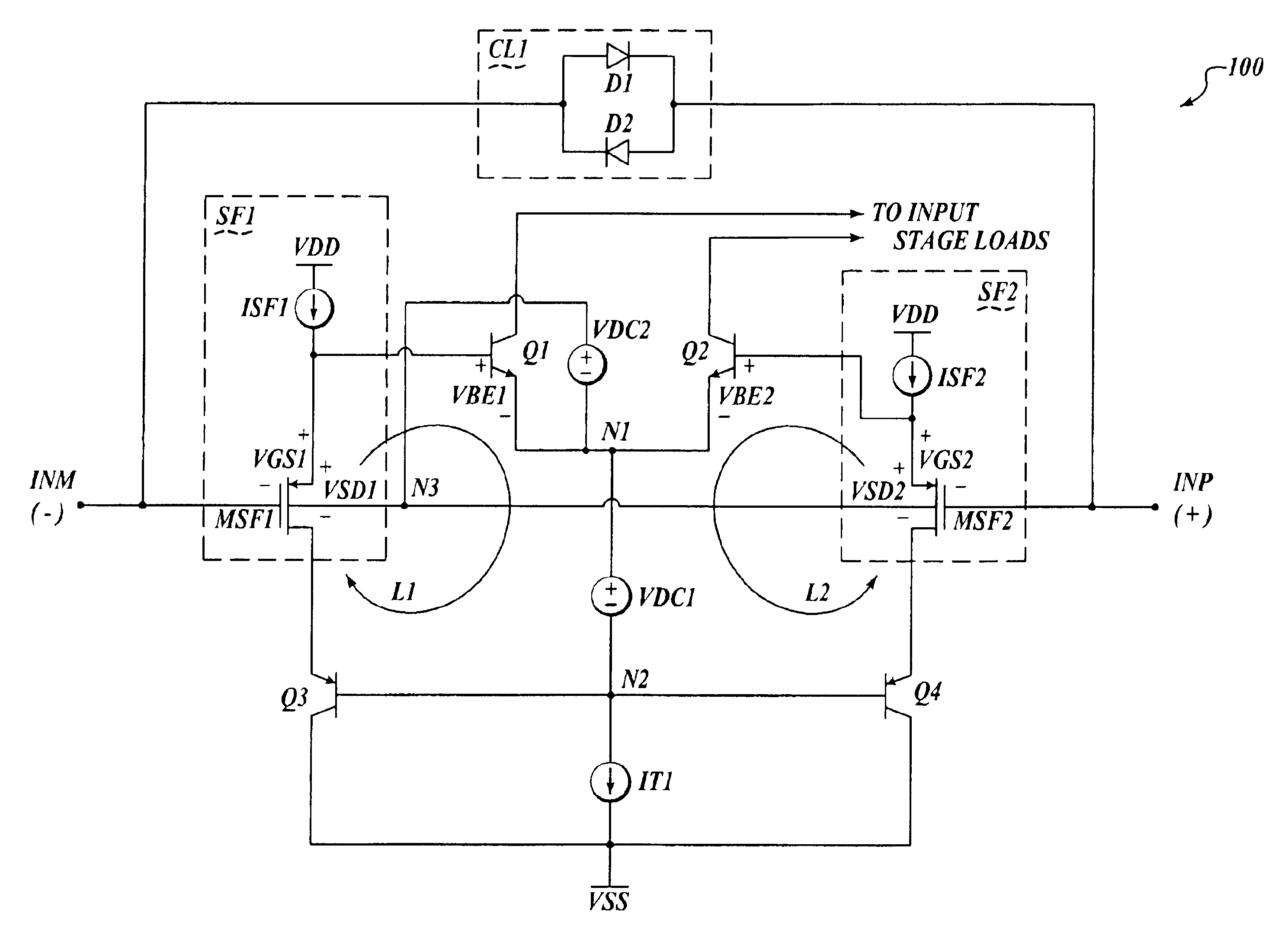 High voltage supply sensing high input resistance operational amplifier input stage