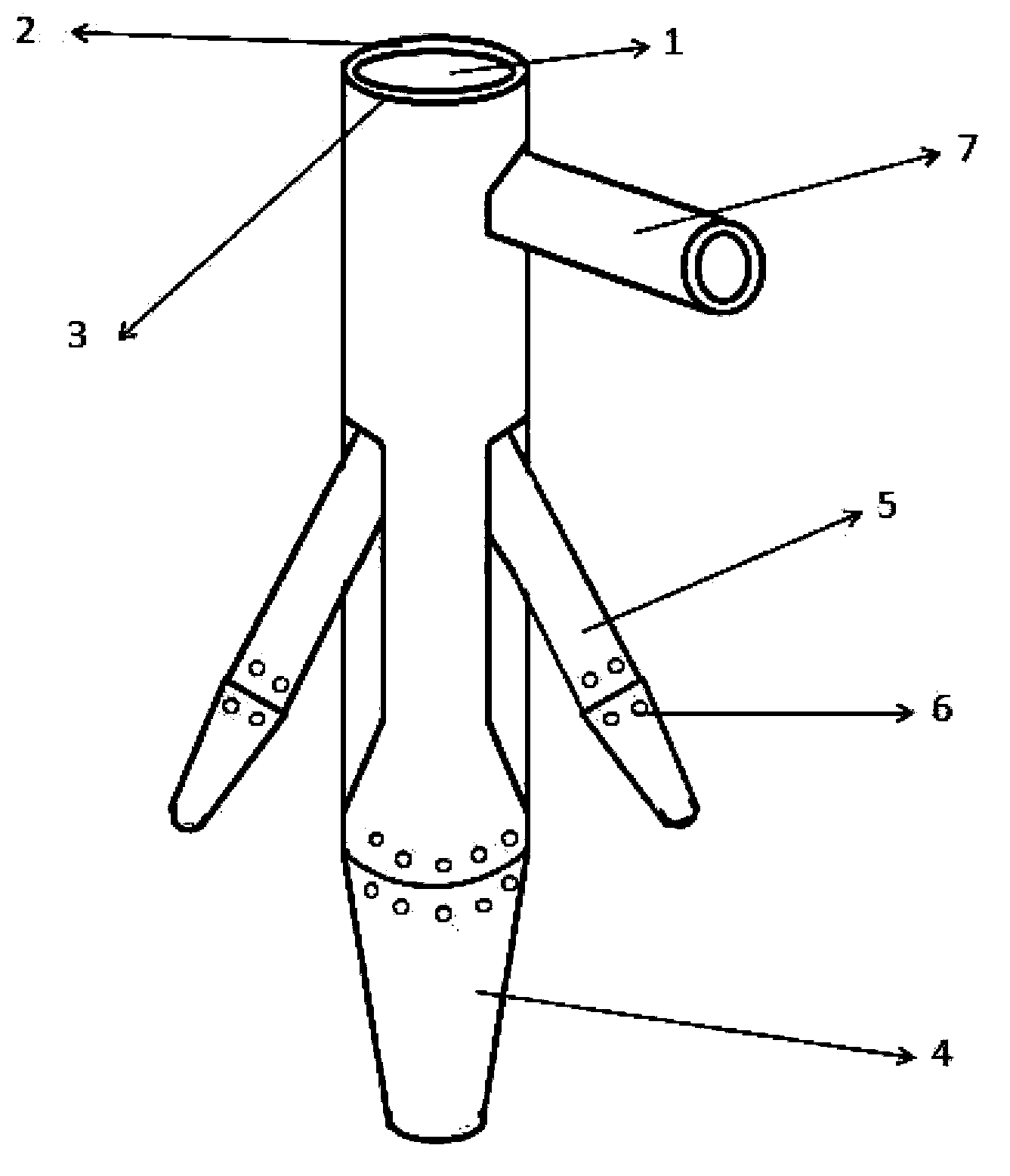 Folding down filling pipe used on full-automatic down filling machine