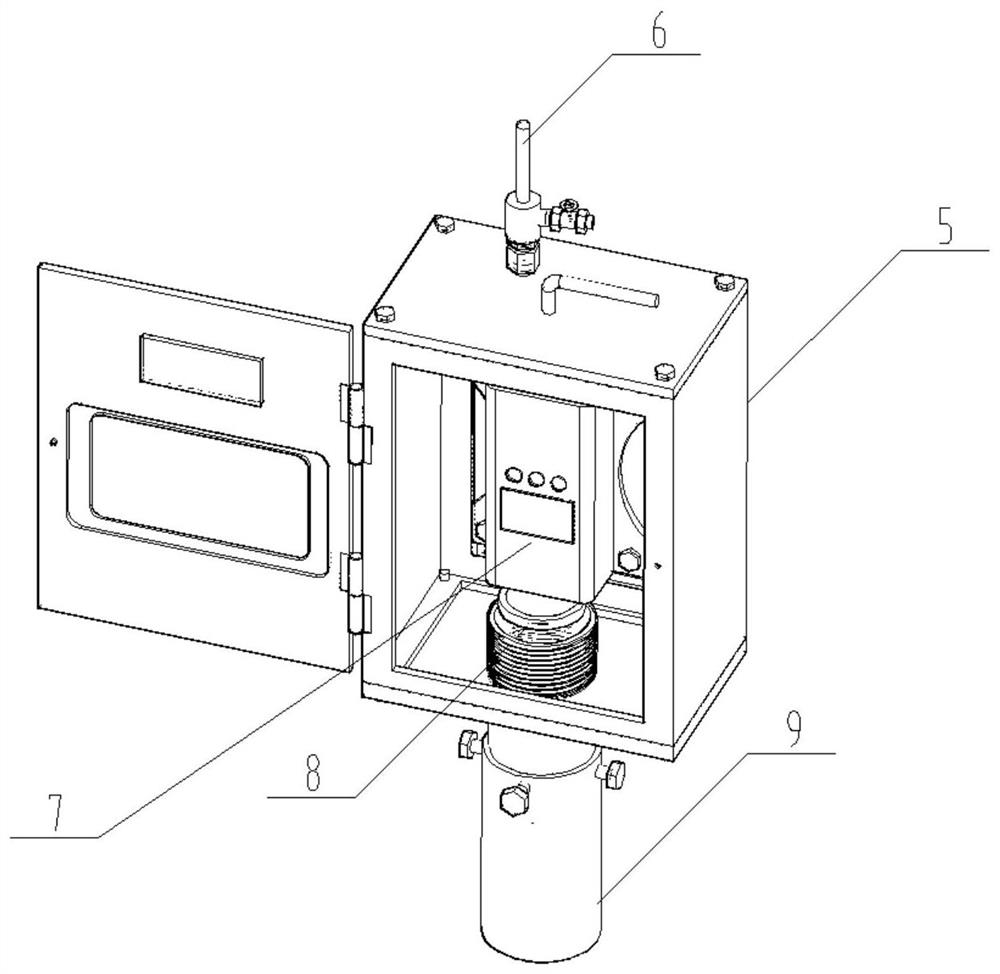 Zinc pot liquid level detection device