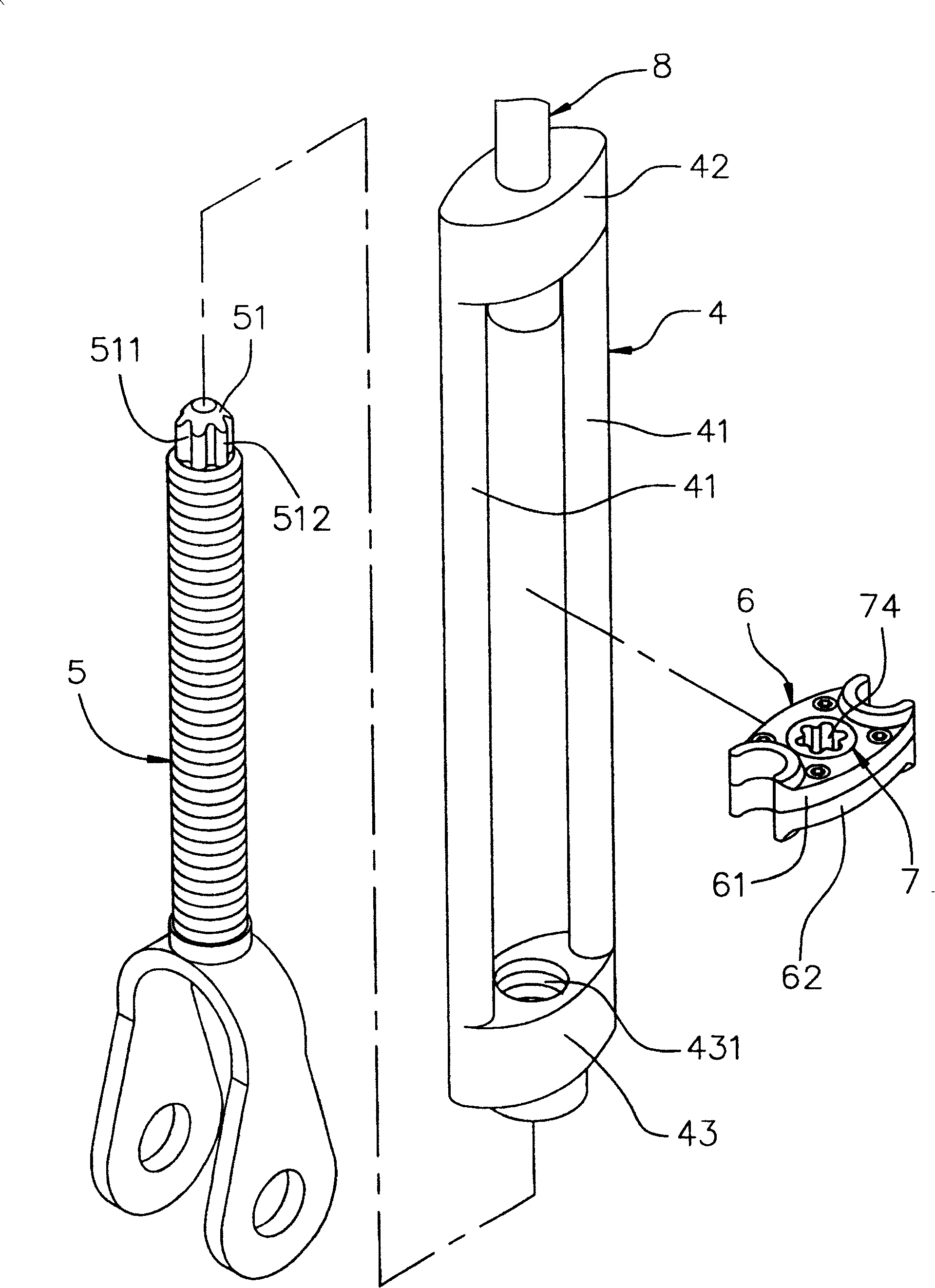 Goods container fastening device