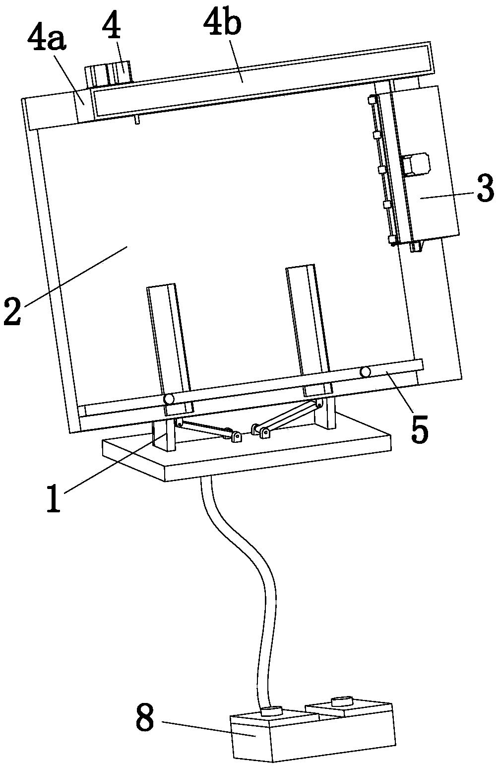 Automatic piano music score page-turning device