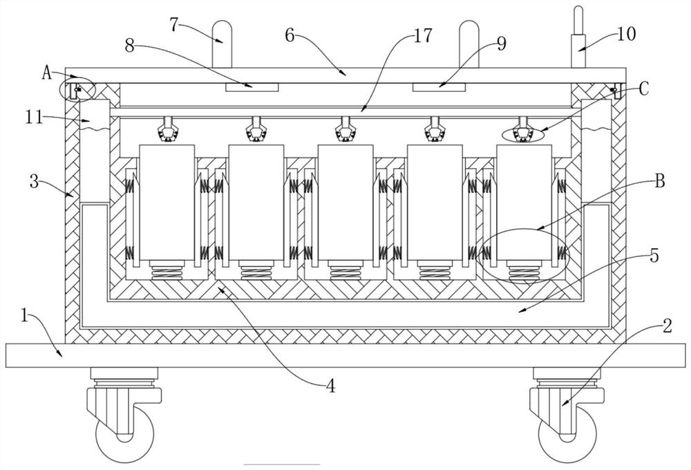 Civil aviation transportation intelligent logistics storage and distribution mobile workbench