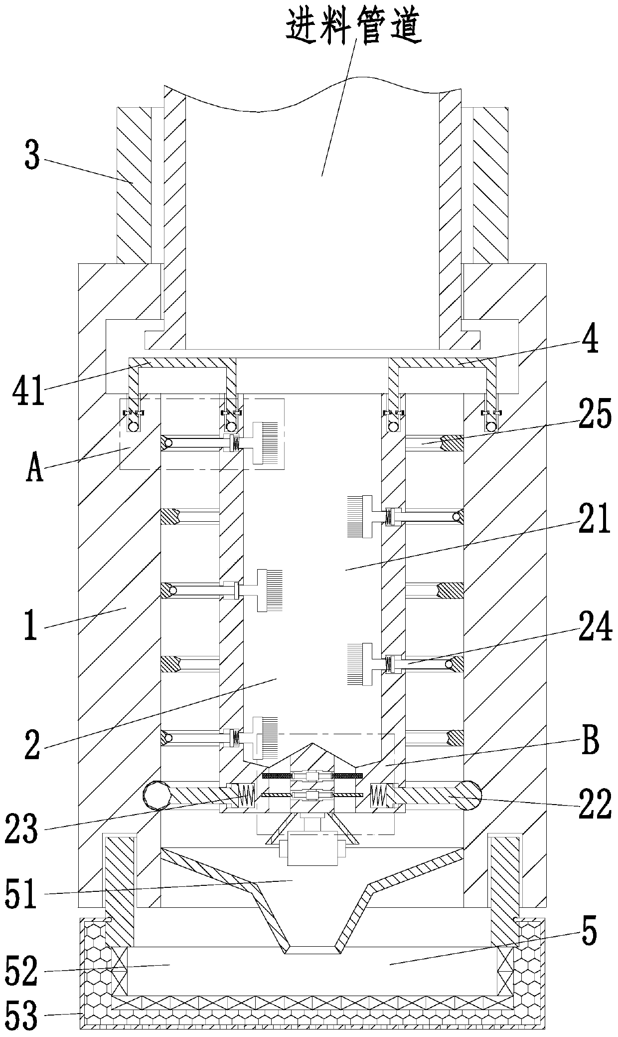 Recovery treatment process of industrial waste solid particles