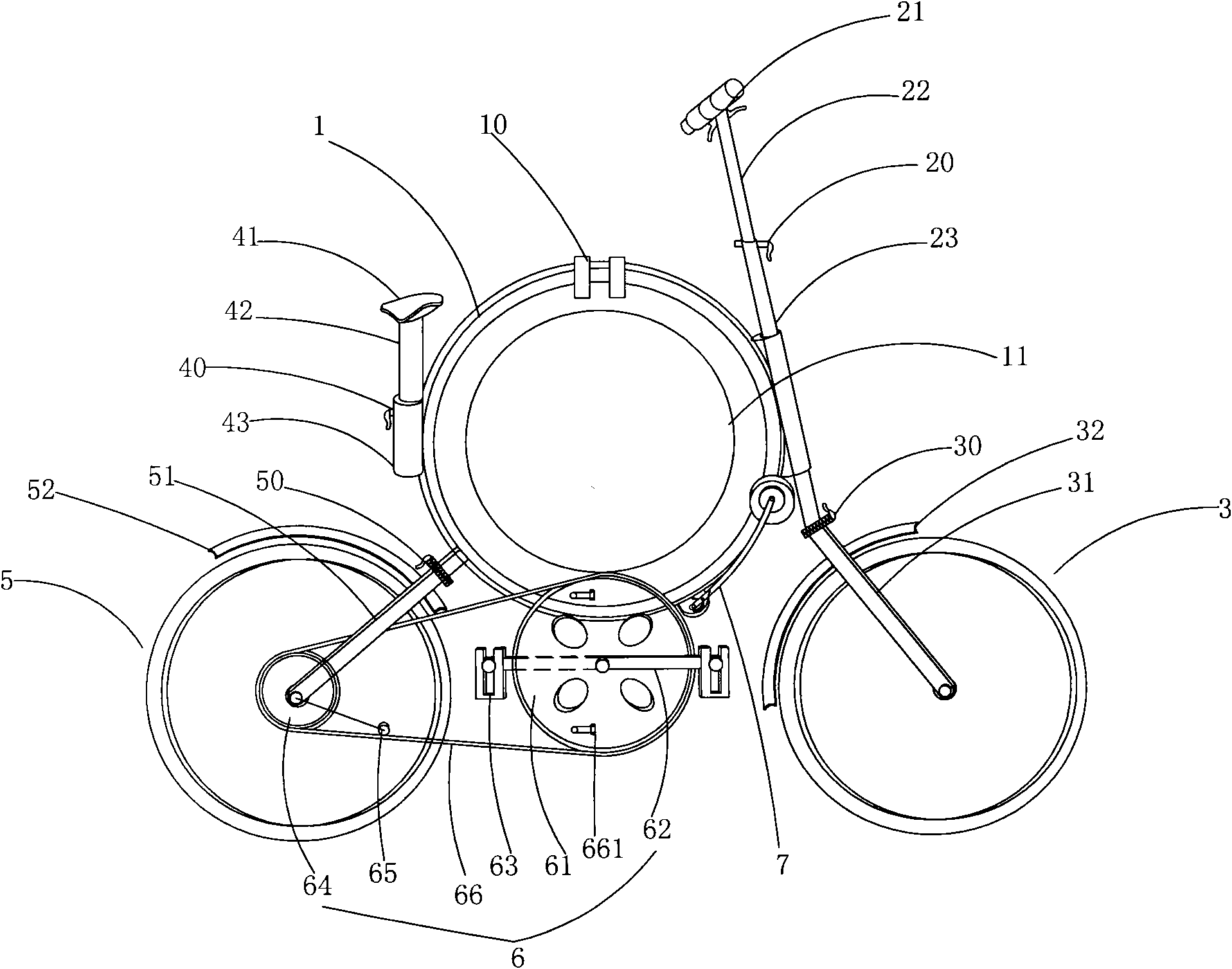 Multifunctional foldable and portable bicycle