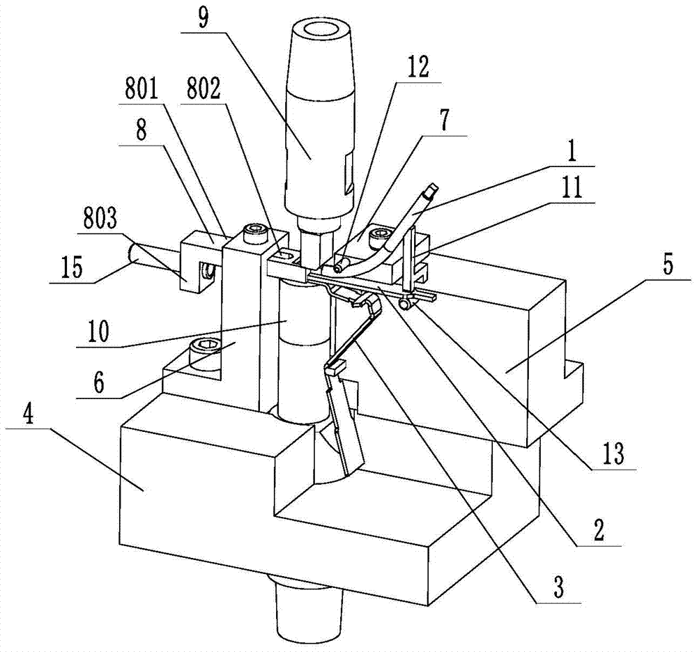 Double chip safety soldering fixture with induction detection