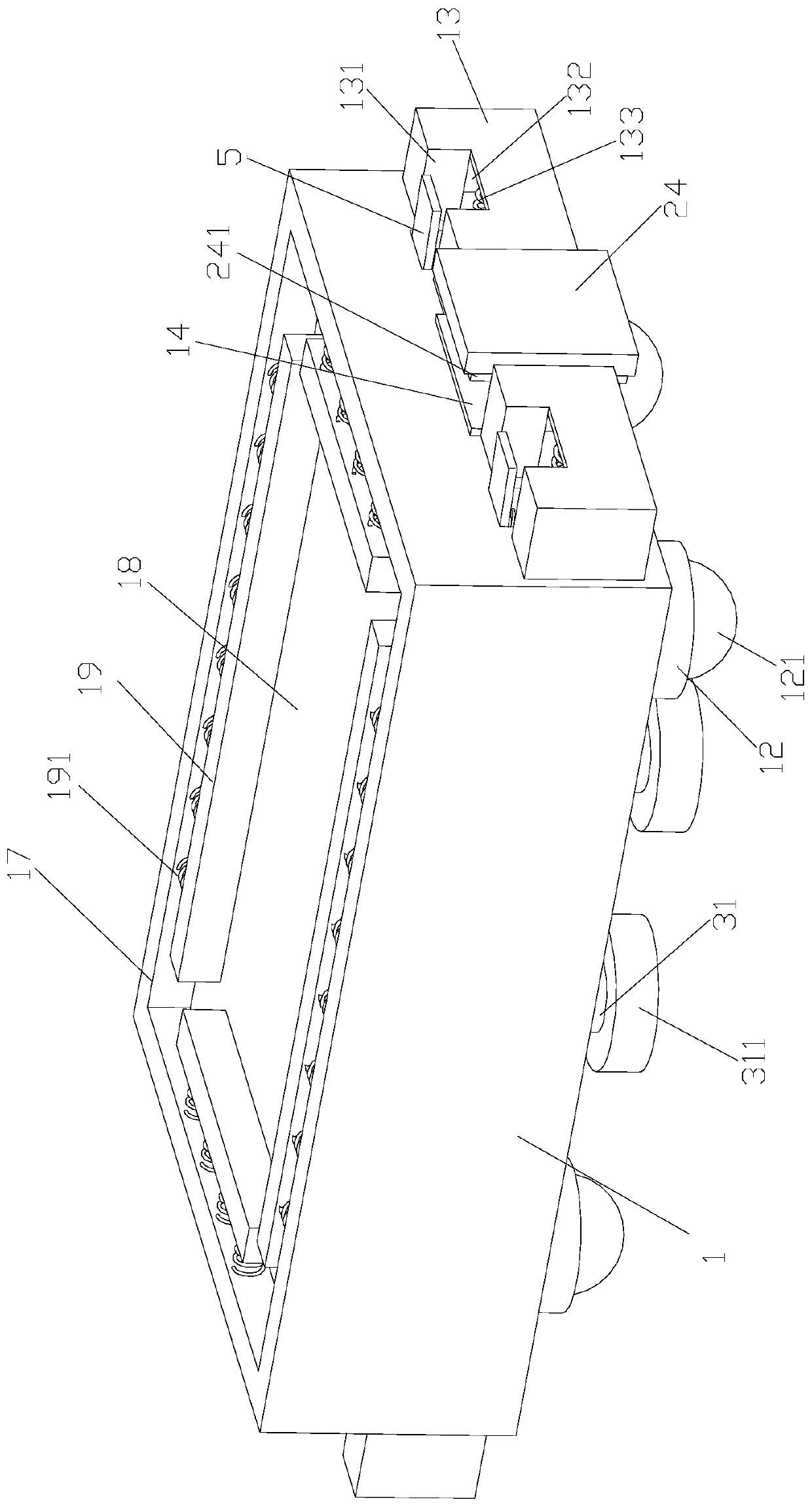 Moving base for machine tool carrying