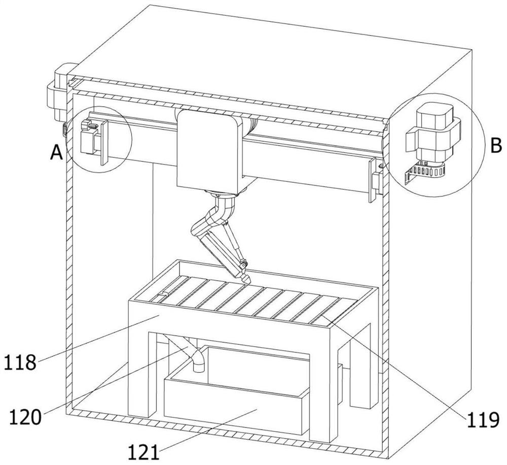 Mechanical part timing cleaning equipment based on remote control