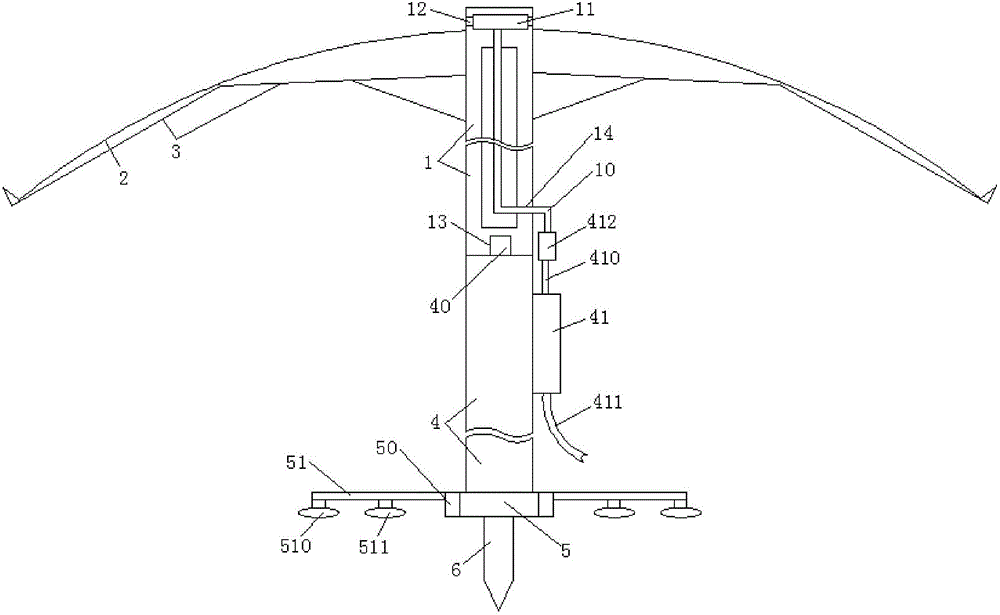 Multipurpose fishing umbrella and use method thereof