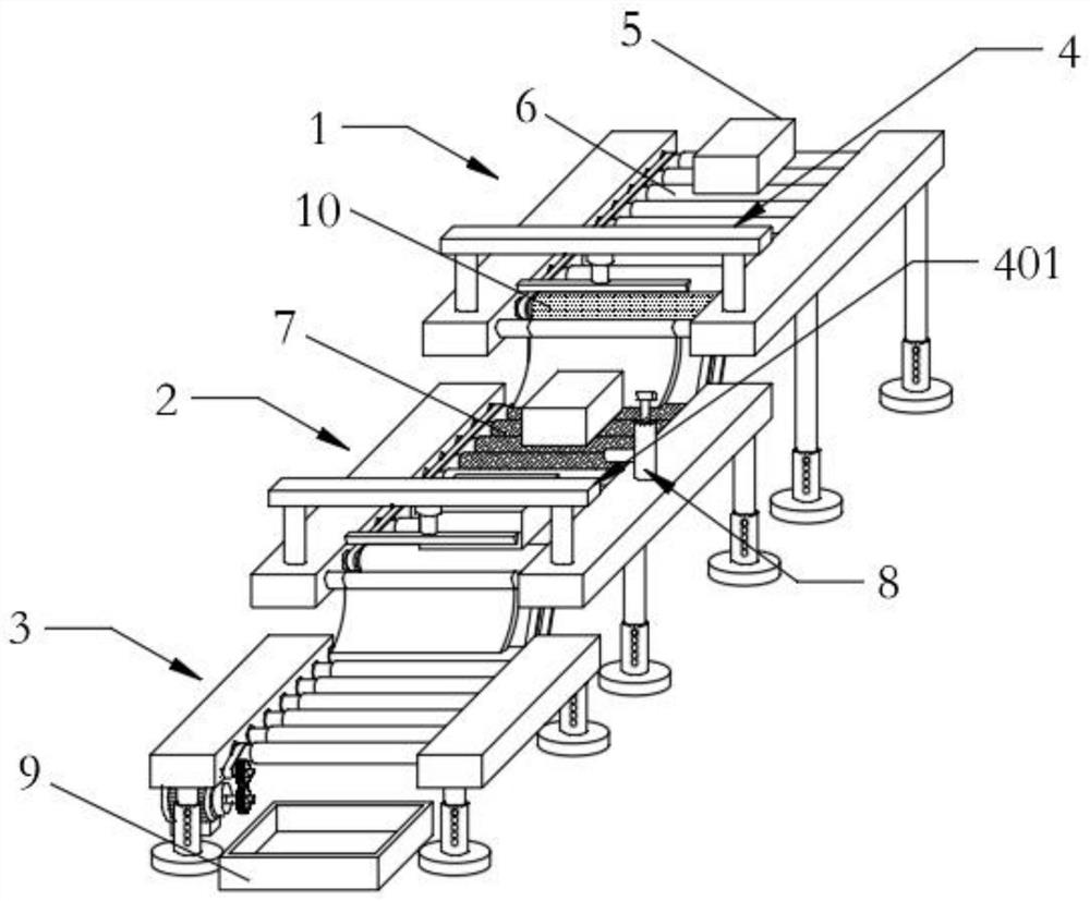 A flip packing device for lead-acid battery packaging