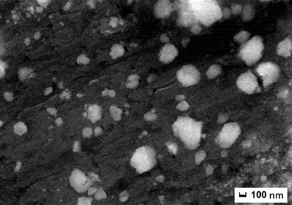 Method for synthesizing particle reinforced composite material under pulsed electric field and electromagnetic field