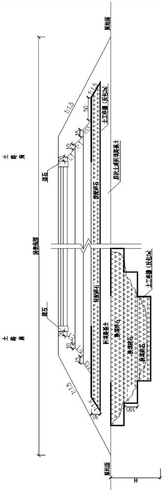 Construction process of urban main road