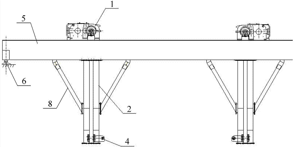 Lifting device for lifting transport vehicles