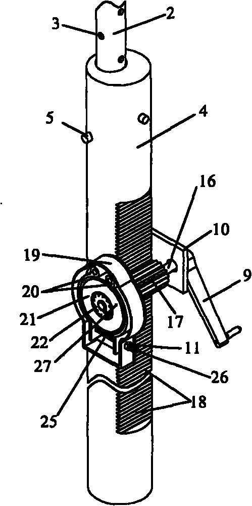 Convenient and fast constant-resistance type temporary support strut