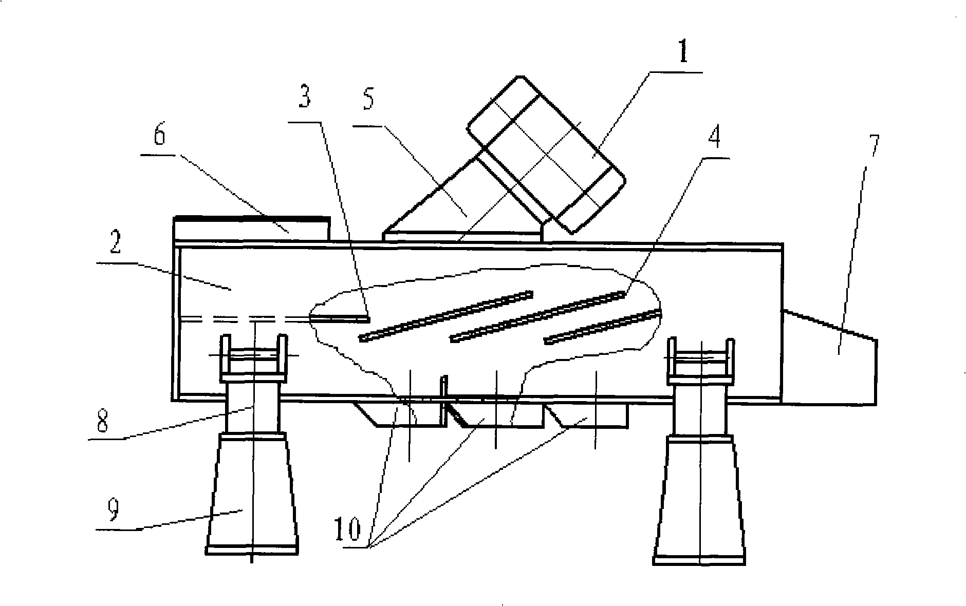 Vibration non-mesh screening machine